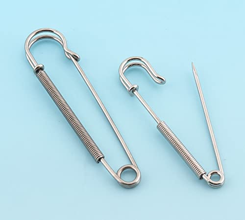 BDSHGRDH Sicherheitsnadeln, 50pcs 57mm Large Size Silver Safety Pins, Charming Safety Pins Metal Pins Brooch Safety Pins DIY Jumbo Kilt Pins Blanket BDSHGRDH Sicherheitsnadeln, 50pcs 57mm Large Size Silver Safety Pins, Charming Safety Pins Metal Pins Brooch Safety Pins DIY Jumbo Kilt Pins Blanket von BDSHGRDH