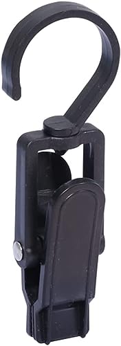 BDSHGRDH Sicherheitsnadeln， Non Slip Clothes Pegs,Laundry Pegs, 10Pc 360 Degrees Plastic Hanging Clothespins Curtain Hook Clip Pegs(Black) von BDSHGRDH