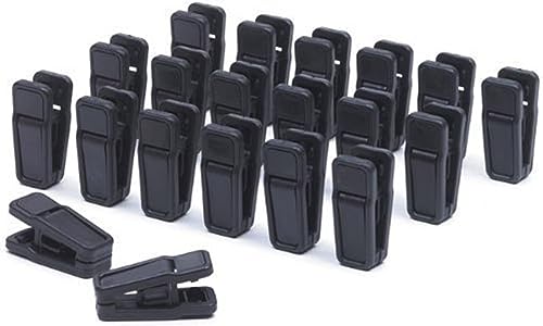 BDSHGRDH Sicherheitsnadeln， Non Slip Clothes Pegs,Laundry Pegs, 20PCS Heavy Duty Clothes Pegs Plastic Hangers Racks Clothespins Laundry(Black) von BDSHGRDH