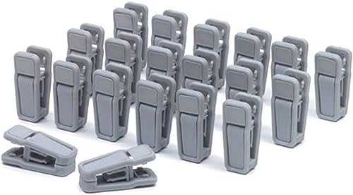BDSHGRDH Sicherheitsnadeln， Non Slip Clothes Pegs,Laundry Pegs, 20PCS Heavy Duty Clothes Pegs Plastic Hangers Racks Clothespins Laundry(Dark Gray) von BDSHGRDH