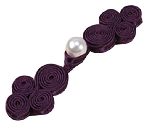 BDSHGRDH Toggle Buttons， Cheongsam-Knöpfe, Retro-Verschluss, Nähverschlüsse for DIY-Pullover, Mäntel, Perlen, chinesische Knoten, Knöpfe(Sauce Purple) von BDSHGRDH