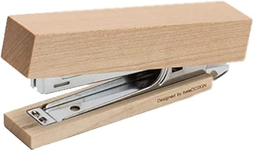 Hefter， Mini-Hefter, Holzhefter, 16 Blatt Kapazität mit 1000 Heftklammern, Studentenbüro, arbeitssparend, tragbar, multifunktional(Square) von BDSHGRDH