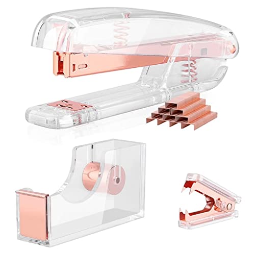 Hefter, Mini-Hefter, transparenter Hefter, tragbarer Hefter, Schreibtischzubehör, 3er-Set, Affenspender, Heftklammerentferner, Hefterset Hefter, Mini-Hefter, transparenter Hefter, tragbarer Hefter, Schreibtischzubehör, 3er-Set, Affenspender, Heftklammerentferner, Hefterset von BDSHGRDH