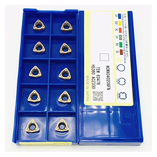 Schaftfräser， CNC Werkzeuge Schnelle Heftigen Bohrer Klinge WCMX040208FN ACZ330 Maschine Werkzeug Fräser Hartmetall Klinge Edelstahl WCMX 040208 U Bohrer Klinge(20pcs(2box)) von BDSHGRDH