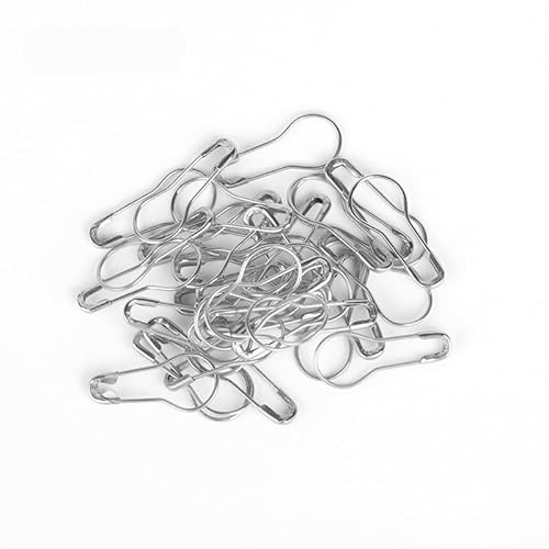 Sicherheitsnadeln, 1000 Stück Sicherheitsnadeln aus Metall, Maschenmarkierer, Kalebassnadeln, Zwiebelnadeln für Stricken, Nähen und Kleidung (Silber) von BDSHGRDH