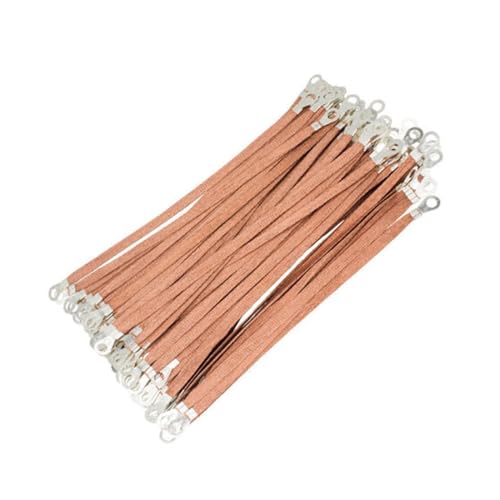 der Draht， 50 Stück Elektrische Box Weiche Verbindung Spanne Kabel Lochgröße 8mm Brückenverbindung Erdungskabel 6 Quadrat Kupferummanteltes Aluminium(250mm) von BDSHGRDH