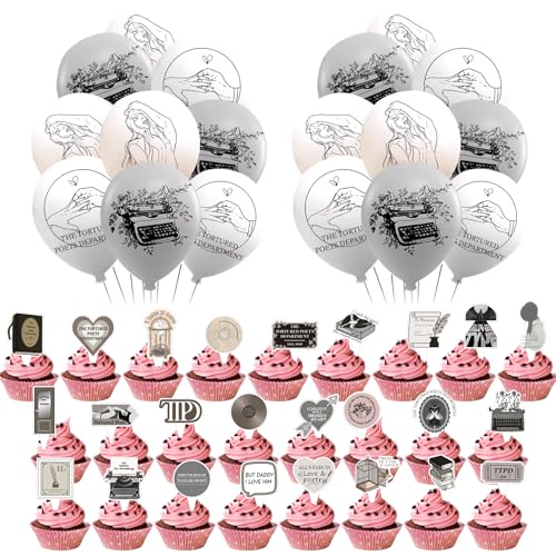 BDSHUNBF 43 Stück Party Deko, Geburtstag Deko, Party Dekorationen, Geburtstag Luftballons, Sänger Tortendeko, Party Supplies, Cake Topper, für Erwachsene BDSHUNBF 43 Stück Party Deko, Geburtstag Deko, Party Dekorationen, Geburtstag Luftballons, Sänger Tortendeko, Party Supplies, Cake Topper, für Erwachsene von BDSHUNBF