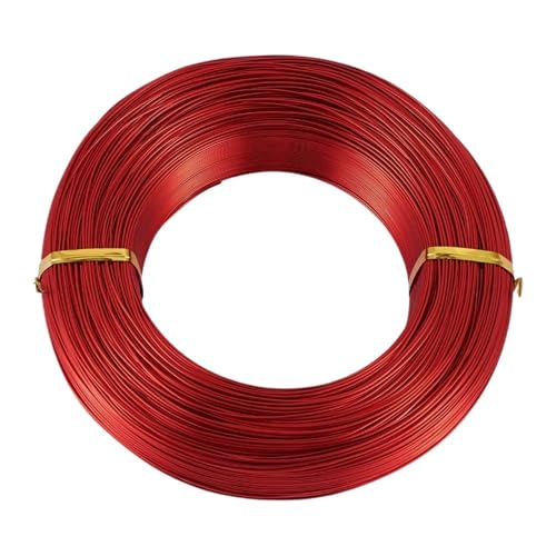 Basteldraht 1 Rolle mehrfarbiger Aluminiumdraht, Schmuckzubehör zur Schmuckherstellung, DIY-Halsketten, Armbänder, 0,8 mm, 1,0 mm, 1,5 mm, 2,0 mm, 3,0 mm, 4,0 mm, 5,0 mm, 6,0 mm(Color-04,3mm 25m) von BDXMKS