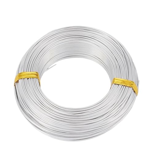 Basteldraht 1 Rolle mehrfarbiger Aluminiumdraht, Schmuckzubehör zur Schmuckherstellung, DIY-Halsketten, Armbänder, 0,8 mm, 1,0 mm, 1,5 mm, 2,0 mm, 3,0 mm, 4,0 mm, 5,0 mm, 6,0 mm(Color-09,6mm 7m) von BDXMKS