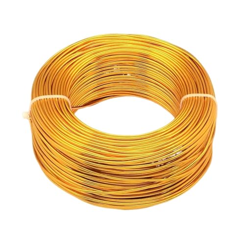 Basteldraht 1 Rolle mehrfarbiger Aluminiumdraht, Schmuckzubehör zur Schmuckherstellung, DIY-Halsketten, Armbänder, 0,8 mm, 1,0 mm, 1,5 mm, 2,0 mm, 3,0 mm, 4,0 mm, 5,0 mm, 6,0 mm(Color-11,3mm 25m) von BDXMKS