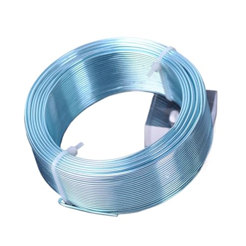 Basteldraht 1 große Rolle 0,8 mm/1,0 mm/1,5 mm/2,0 mm/2,5 mm/3,0 mm Aluminium-Weichmetall-Basteldraht for Schmuckherstellung DIY(Blue,3.0mm (13 meters)) von BDXMKS