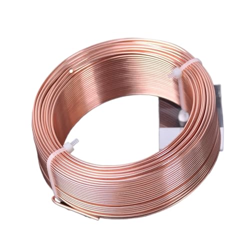Basteldraht 1 große Rolle 0,8 mm/1,0 mm/1,5 mm/2,0 mm/2,5 mm/3,0 mm Aluminium-Weichmetall-Basteldraht for Schmuckherstellung DIY(Copper,3.0mm (13 meters)) von BDXMKS
