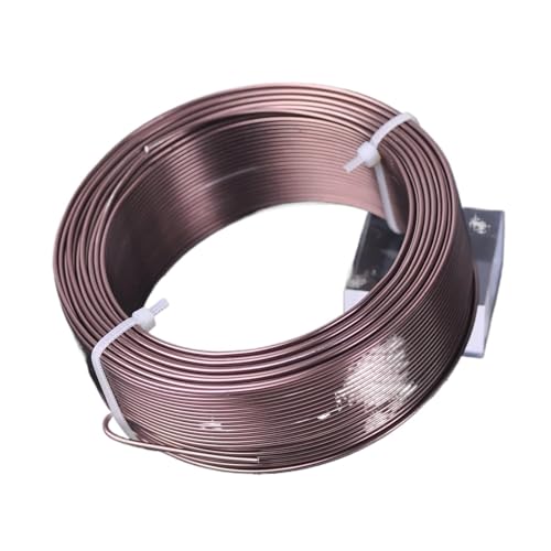 Basteldraht 1 große Rolle 0,8 mm/1,0 mm/1,5 mm/2,0 mm/2,5 mm/3,0 mm Aluminium-Weichmetall-Basteldraht for Schmuckherstellung DIY(Deep Coffee,1.0mm (105 meters)) von BDXMKS