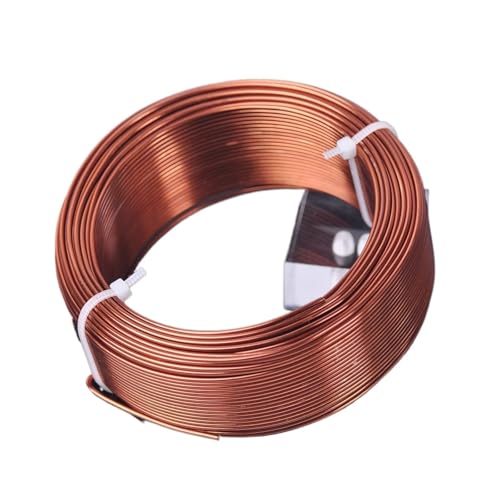 Basteldraht 1 große Rolle 0,8 mm/1,0 mm/1,5 mm/2,0 mm/2,5 mm/3,0 mm Aluminium-Weichmetall-Basteldraht for Schmuckherstellung DIY(Deep Copper,1.5mm (47 meters)) von BDXMKS