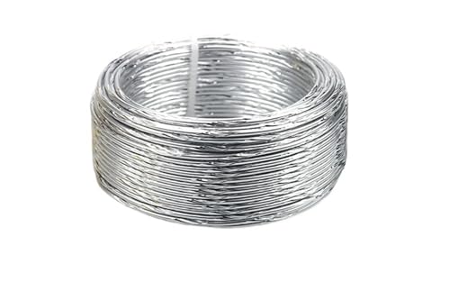 Basteldraht 2,0 Mt/los 2,0 MM Aluminiumdraht Gold/Silber Muster Weiche Handwerkskunst Multifunktionale Biegsame Metallschmuck Handwerk Produktion(S03-2M) von BDXMKS