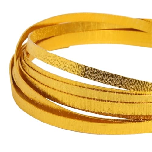 Basteldraht 3,0 Meter 5,0 mm weicher, flacher Aluminiumdraht, Schmuckdraht for Armbänder, Halsketten, Schmuckherstellung, DIY-Schmuckhandwerk, Zubehör(Color-07) von BDXMKS