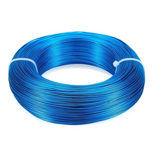Basteldraht 500 g Aluminiumdrähte 1,2/2,5/3,5 mm, biegsamer, flexibler Basteldraht, Schmuckzubehör for Armbänder, Ohrringe, Bonsai, Basteln, DIY-Herstellung(DeepSkyBlue) von BDXMKS