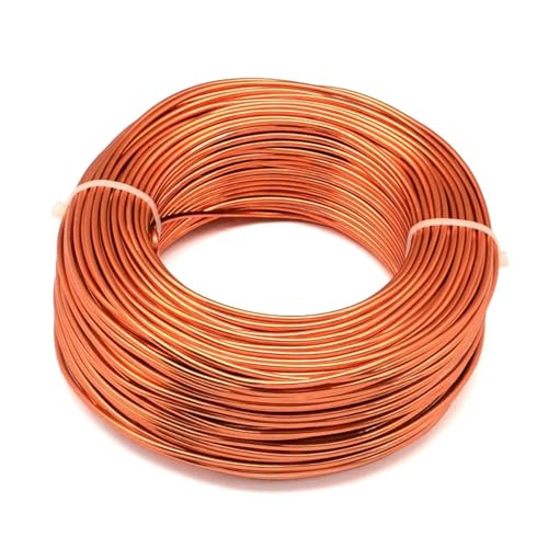 Basteldraht 500 g Aluminiumdrähte 1,2/2,5/3,5 mm, biegsamer, flexibler Basteldraht, Schmuckzubehör for Armbänder, Ohrringe, Bonsai, Basteln, DIY-Herstellung(Orange) von BDXMKS