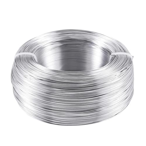 Basteldraht 500 g Aluminiumdrähte 1,2/2,5/3,5 mm, biegsamer, flexibler Basteldraht, Schmuckzubehör for Armbänder, Ohrringe, Bonsai, Basteln, DIY-Herstellung(Silver Color) von BDXMKS