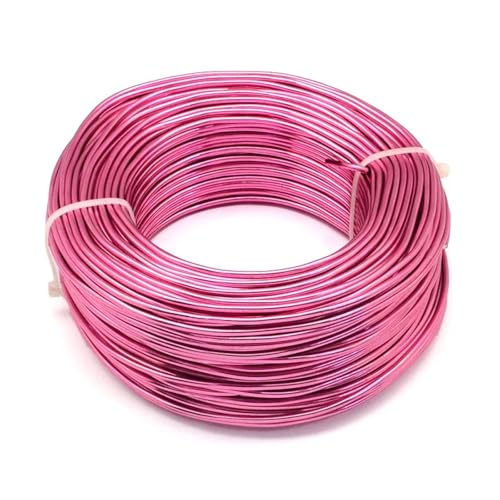 Basteldraht 500 g Aluminiumdrähte 1,2/2,5/3,5 mm, biegsamer, flexibler Basteldraht, Schmuckzubehör for Armbänder, Ohrringe, Bonsai, Basteln, DIY-Herstellung(White-08) von BDXMKS