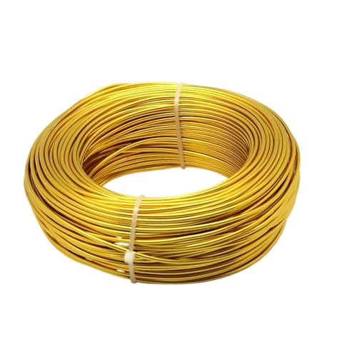 Basteldraht Großhandel 35~225,0 Meter 4 Größe Ganze Rolle Aluminiumdraht Modeschmuck Erkenntnisse for Schmuck Machen DIY Aluminium Handwerk Draht Überzogene(Color-07,2mm 55meter) von BDXMKS