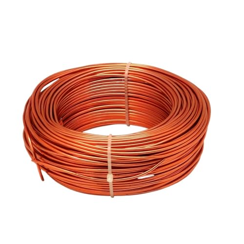 Basteldraht Großhandel 35~225,0 Meter 4 Größe Ganze Rolle Aluminiumdraht Modeschmuck Erkenntnisse for Schmuck Machen DIY Aluminium Handwerk Draht Überzogene(Orange,1mm 225meter) von BDXMKS