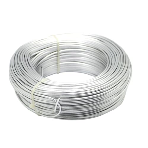 Basteldraht Großhandel 35~225,0 Meter 4 Größe Ganze Rolle Aluminiumdraht Modeschmuck Erkenntnisse for Schmuck Machen DIY Aluminium Handwerk Draht Überzogene(Silver,1.5mm 100meter) von BDXMKS