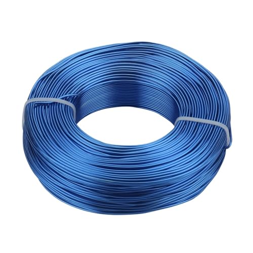 Basteldraht Schmuckzubehör Vergoldeter Aluminiumdraht 1,0 mm/1,2 mm/1,5 mm/2,0 mm/2,5 mm/3,0 mm Aluminium-Metalldraht for DIY-Schmuckzubehör(Dark blue,1.2mm about 10m) von BDXMKS