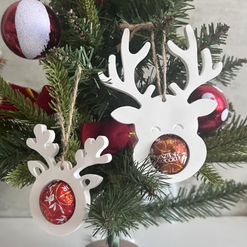 DIY Silikonform Weihnachten – 2-teilig Elch Anhänger Gießform, Kleine & Große Rentier Harzform für Epoxidharz, Gips, Seife & Weihnachtsdekoration von BDYLYS