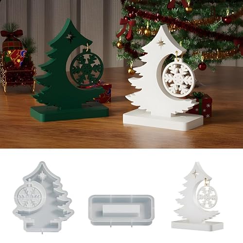 DIY Silikonform Weihnachten Weihnachtsbaum, Schneeflocke & Anhänger Gießform für Epoxidharz, Gips, Duftkerzen & Weihnachtsdekoration von BDYLYS