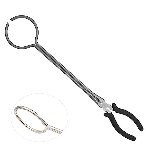 40cm Tiegelzange aus Stahl, Schmelzklemme Schmelzofen Halter Schmelztiegel Klemme, Laborzange Graphit Schmuckherstellung Werkzeug von BE-TOOL