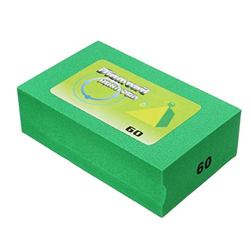 BE-TOOL Diamant-Handpads mit 60er Körnung, Schaumstoff-Schleifpads, galvanisierte Diamant-Hand-Polierpads für Stein, Glas, Keramik, Marmor, Granit von BE-TOOL