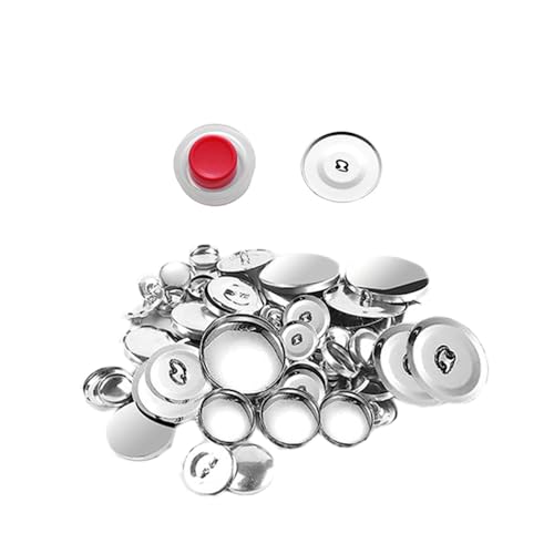 Set mit 20 Bezugsknöpfen, Stoffbeutel, runde Knopfbasis, selbstabdeckende Knöpfe, Set für Hüte, Hemd, Rucksäcke, 22 mm von BE-TOOL