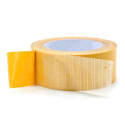 BE-TOOL Super Sticky – Selbstklebendes Klebeband, Fiberglasgewebe-Netz, doppelseitiges Klebeband für Stoff, Leder, Autoindustrie, Versiegelung, Legierungsbindung (40 mm x 25 m, 2 Stück) von BE-TOOL