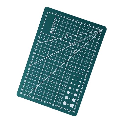 Schneidematte A5, PVC, selbstheilend, Schneidematte, Bastelunterlage zum Nähen, Quilten, Basteln (grün) von BE-TOOL