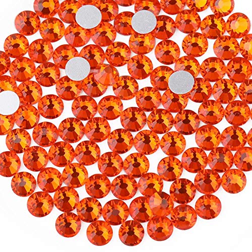 Beadsland 1440 Stücke Flache Rückseite Strasssteine, Nagel Kristalle Strasssteine Für Nägel, Orange, SS16(3.8-4.0mm) von BEADSLAND