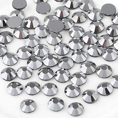 Beadsland 1440 Stücke Flache Rückseite Strasssteine, Nagel Kristalle Strasssteine Für Nägel, Silbener Hämatit, SS16(3.8-4.0mm) von BEADSLAND