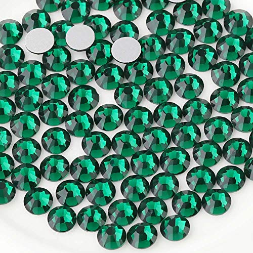 Beadsland 1440 Stücke Flache Rückseite Strasssteine, Nagel Kristalle Strasssteine Für Nägel, Smaragdgrün, SS16(3.8-4.0mm) von BEADSLAND