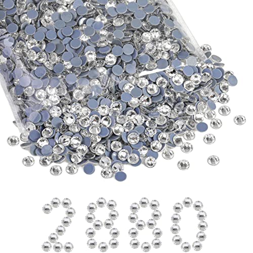 Beadsland Hotfix Strasssteine Bulk, 2880 Stück Kristall Hotfix Strasssteine zum Basteln Kleidung DIY Dekoration, Kristall Weiss, SS30, 6.3-6.5mm Beadsland Hotfix Strasssteine Bulk, 2880 Stück Kristall Hotfix Strasssteine zum Basteln Kleidung DIY Dekoration, Kristall Weiss, SS30, 6.3-6.5mm von BEADSLAND
