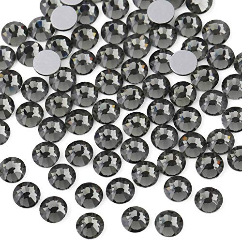 Beadsland 1440 Stücke Flache Rückseite Strasssteine, Nagel Kristalle Strasssteine Für Nägel, Anthrazit, SS3(1.3-1.4mm) von BEADSLAND
