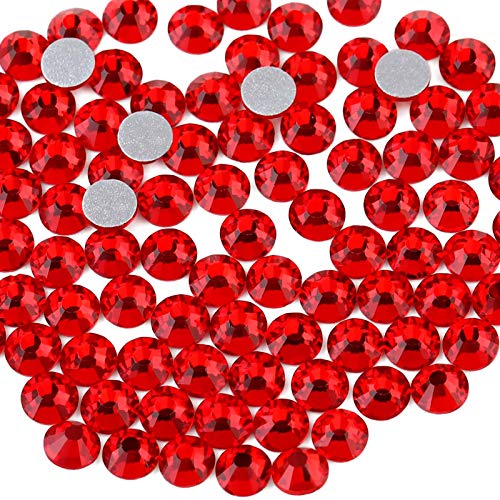 Beadsland 1440 Stücke Flache Rückseite Strasssteine, Nagel Kristalle Strasssteine Für Nägel, Helles Rot, SS20(4.6-4.8mm) von BEADSLAND