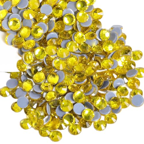 Beadsland Hotfix Strasssteine, 1440 Stück Flatback Kristall Strasssteine zum Basteln, Kleidung, Basteln, Dekorationen, Zitronengelb, SS12, 3.0-3.2 mm Beadsland Hotfix Strasssteine, 1440 Stück Flatback Kristall Strasssteine zum Basteln, Kleidung, Basteln, Dekorationen, Zitronengelb, SS12, 3.0-3.2 mm von BEADSLAND