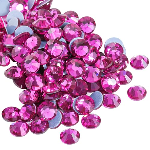 Beadsland Hotfix Strasssteine, 288 Stück Flache Rückseite Kristall Strasssteine zum Basteln Kleidung Basteln Dekoration,Fuchsie,SS34,7.0-7.3mm Beadsland Hotfix Strasssteine, 288 Stück Flache Rückseite Kristall Strasssteine zum Basteln Kleidung Basteln Dekoration,Fuchsie,SS34,7.0-7.3mm von BEADSLAND