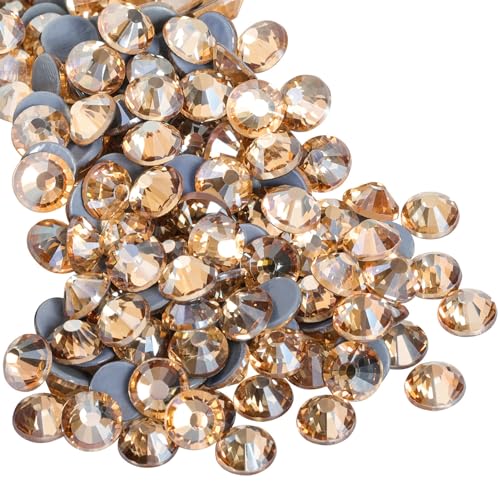 Beadsland Hotfix Strasssteine, 2880 Stück Flache Goldene Rückseite Kristall Strasssteine zum Basteln Kleidung Basteln Dekoration,Goldener Champagner,SS8, 2.3-2.5 mm Beadsland Hotfix Strasssteine, 2880 Stück Flache Goldene Rückseite Kristall Strasssteine zum Basteln Kleidung Basteln Dekoration,Goldener Champagner,SS8, 2.3-2.5 mm von BEADSLAND
