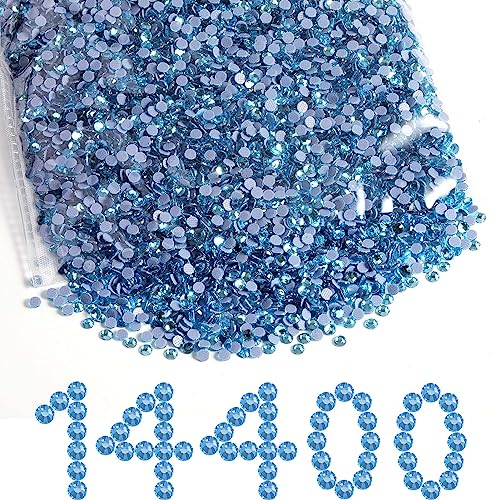 Beadsland Hotfix Strasssteine Bulk,14400pcs Blau Hot Fix Strasssteine für Kunsthandwerk Kleidung DIY Dekoration,Aquamarine,SS10,2.7-2.9mm Beadsland Hotfix Strasssteine Bulk,14400pcs Blau Hot Fix Strasssteine für Kunsthandwerk Kleidung DIY Dekoration,Aquamarine,SS10,2.7-2.9mm von BEADSLAND