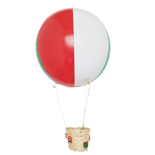 Heißluftballondekorationen, Weihnachtsdekorationen 12 Zoll Heißluftballon Ornament mit kleinem Korbkorb PVC für Tischfeiertagsfeier, Weihnachten Blow Up Heißluftballondekorationen, Weihnachtsdekorationen 12 Zoll Heißluftballon Ornament mit kleinem Korbkorb PVC für Tischfeiertagsfeier, Weihnachten Blow Up von BEAHING