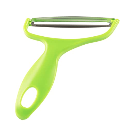 Obstschäler, Gemüseschäler Edelstahl Weitmundkohlfahrer Multifunktional Obst Slicer für Küche, breiter Mund, grün von BEAHING