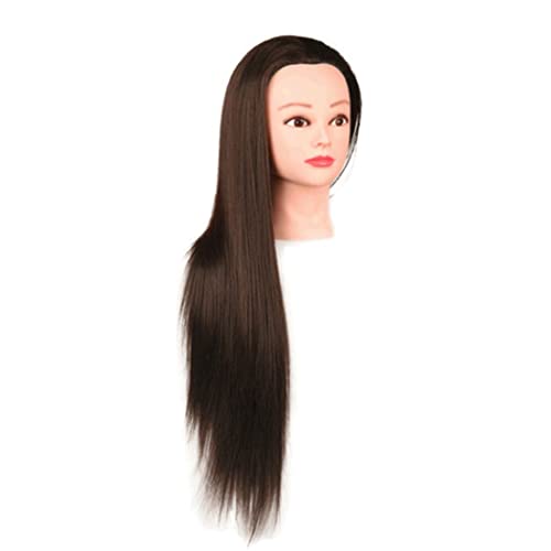 Schaufensterpuppenkopf mit Haaren, Trainingskopf, 24,8 Zoll Schaufensterpupplung Kopfhaarstyling Manikin Training Kopf Make-up Friseur Schaufensterpuppe Manikin Puppenkopf zum Flechten, Dunkelbraun Schaufensterpuppenkopf mit Haaren, Trainingskopf, 24,8 Zoll Schaufensterpupplung Kopfhaarstyling Manikin Training Kopf Make-up Friseur Schaufensterpuppe Manikin Puppenkopf zum Flechten, Dunkelbraun von BEAHING