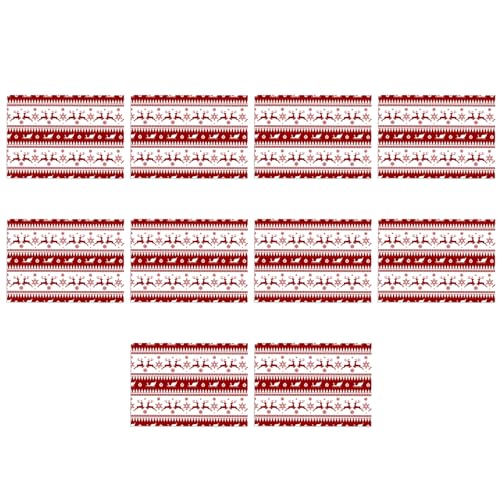 BEALIFE 10 Stück/Set, vielseitige Weihnachts Geschenkpapierbögen, festliche Geschenke für die Lieben, helle Muster, dickes Rentiermuster, drei von BEALIFE