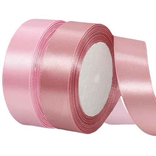 2 Rollen Satinband 20mm Breit, Geschenkband Rosa und Altrosa Schleifenband Stoff Satinbänder für Blumensträuße, Geschenkverpackung, Weihnachten, Hochzeit und DIY Kunsthandwerk 2 Rollen Satinband 20mm Breit, Geschenkband Rosa und Altrosa Schleifenband Stoff Satinbänder für Blumensträuße, Geschenkverpackung, Weihnachten, Hochzeit und DIY Kunsthandwerk von BEALIFOUAM